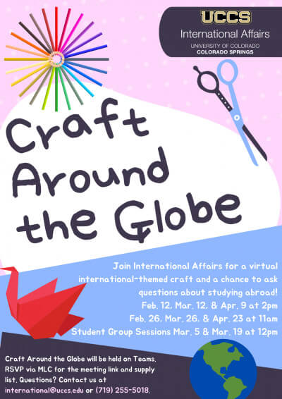 Spring 2021 Craft Around the Globe Flyer